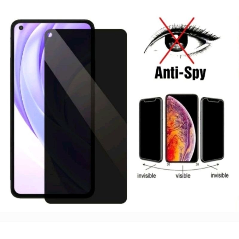 Tg Anti Gores Vivo Y36 Tempered Glass Spy Matte Film Ceramic 100% Security Anti-Peeping Film Privacy Security Privacy Security Anti-Spy Tempered Glass Physical Rein Forcement Technology No Broken Edge Anti Pecah Tempered Glass Screen Protector Tg Vivo Y36