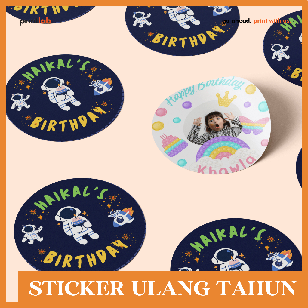 

Stiker Ulang Tahun Anak Custom / Sticker perlengkapan Ulang Tahun / Stiker Bulat Ulang Tahun / Sticker Birthday / Stiker Tas Ulangtahun