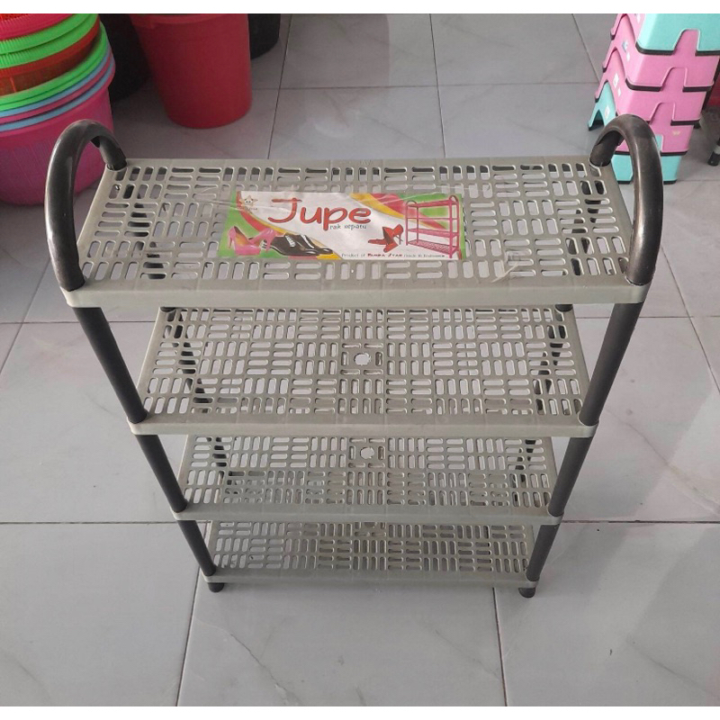 Rak Sepatu Susun 4 Plastik