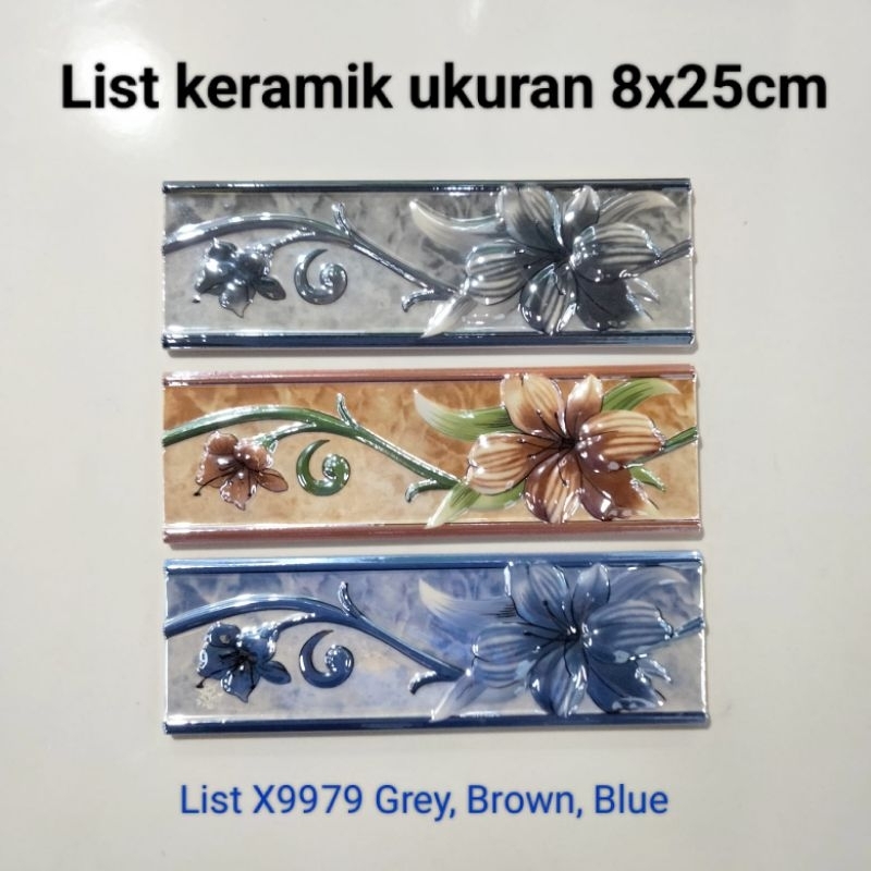 List keramik / list keramik dinding kamar mandi dapur