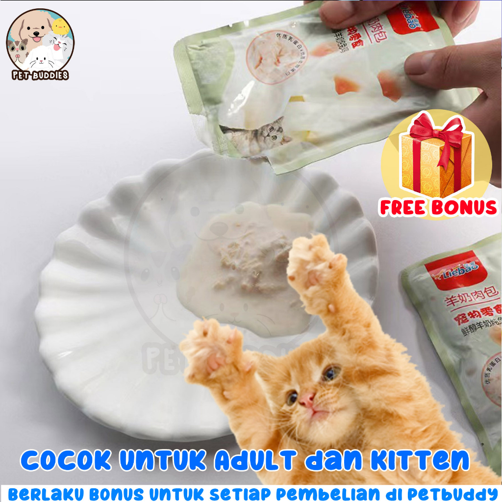 Liebao Kitten MILK Pouch 70gr Makanan Basah Kucing Kitten Wetfood Cat Sachet