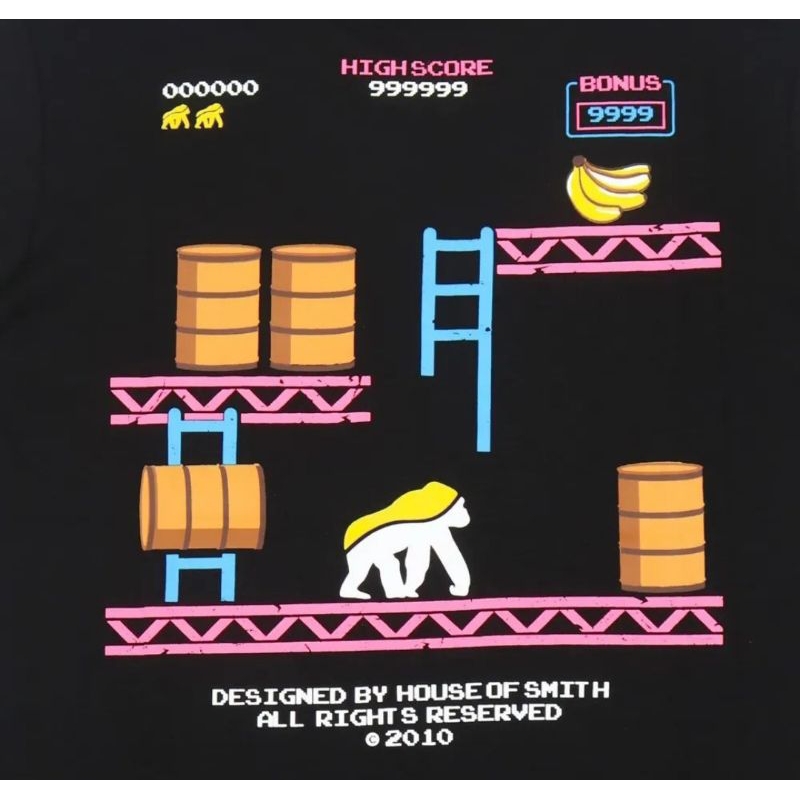 House Smith T-shirt SGAME Black Katun