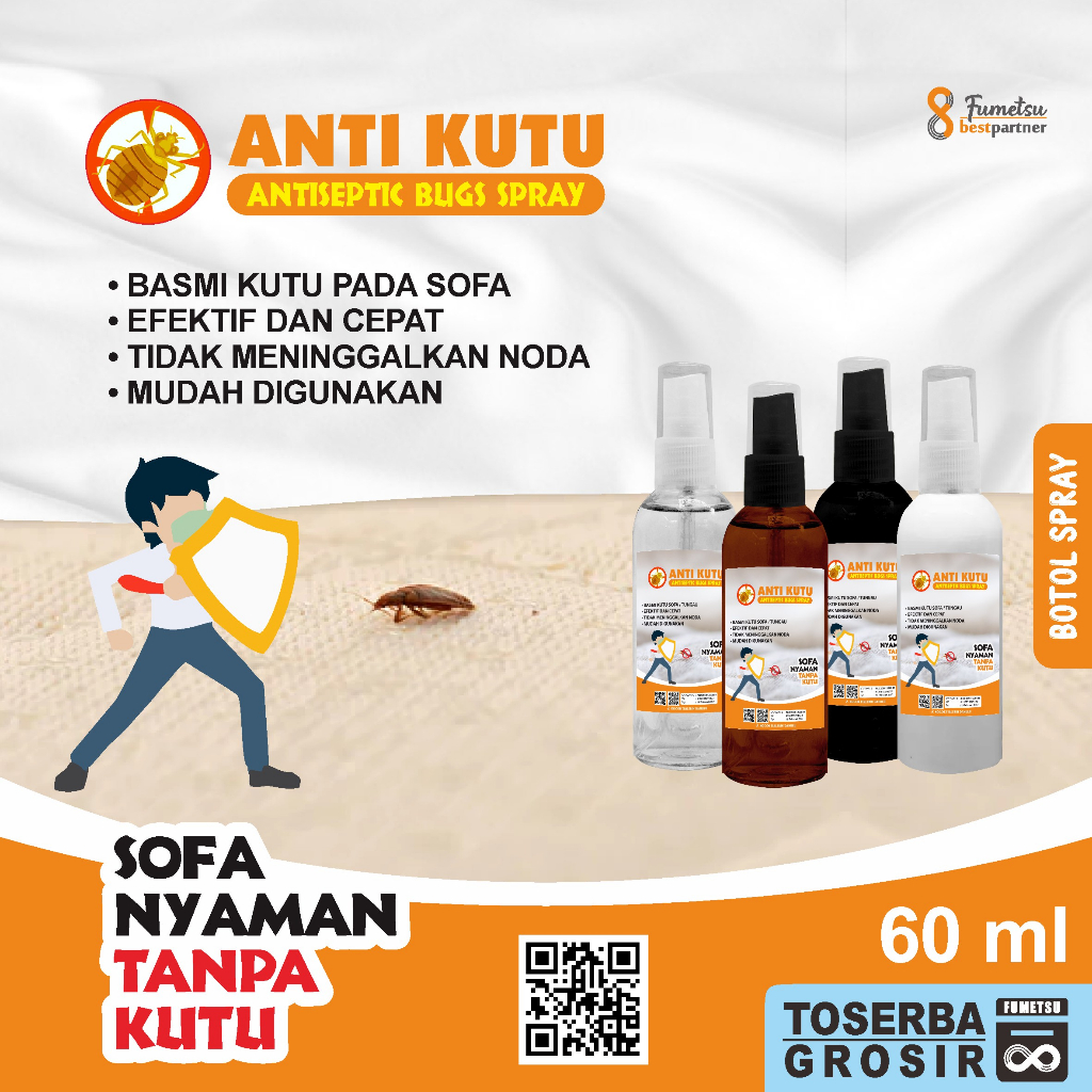 Cairan Obat Pembasmi Anti Kutu Sofa Super Efektif Kemasan 60ml