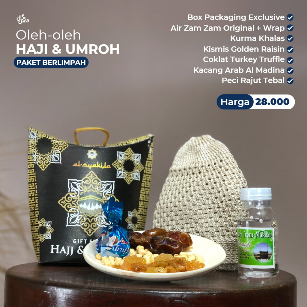 Paket Oleh Oleh Umroh dan Haji Grosir Air Zam Zam Original Souvenir Hampers Arab