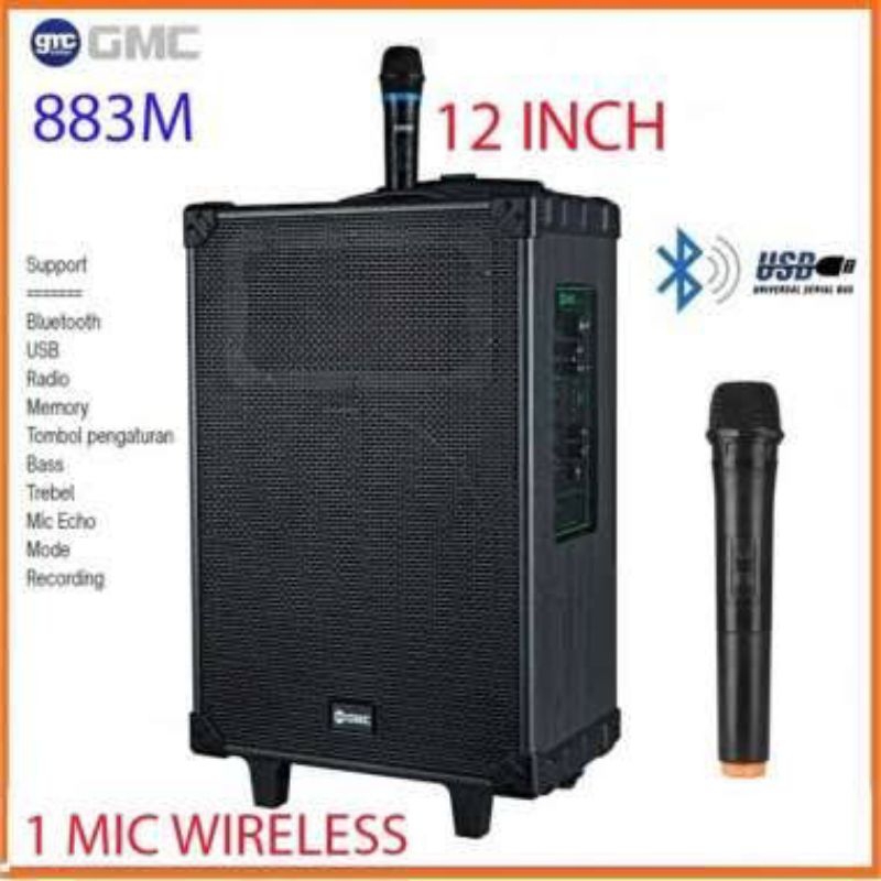 speker portable bluetooth GMC 883M