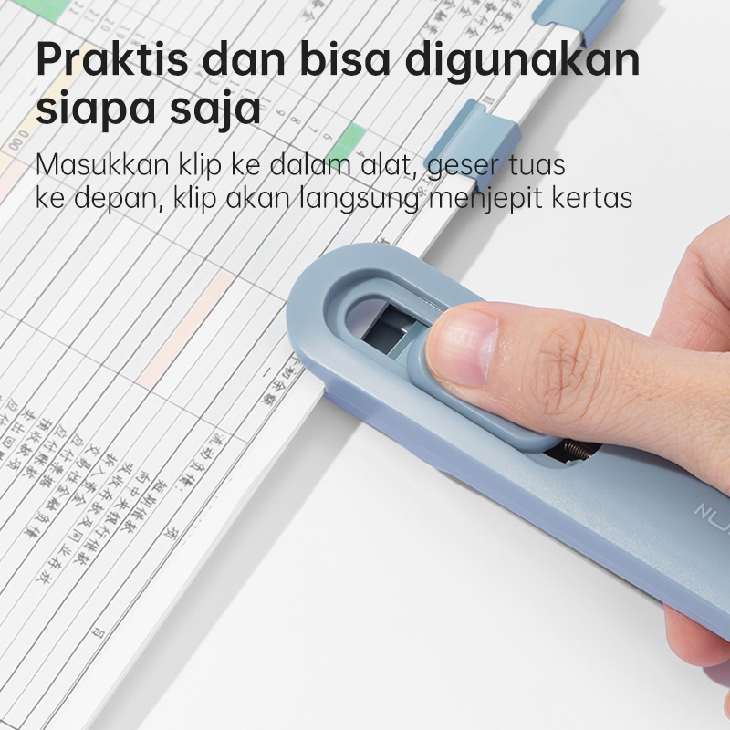 

Nusign Fastener Clip Refill / Refill Binder Clip / Isi Penjepit Kertas Otomatis Isi 50 Kapasitas 40
