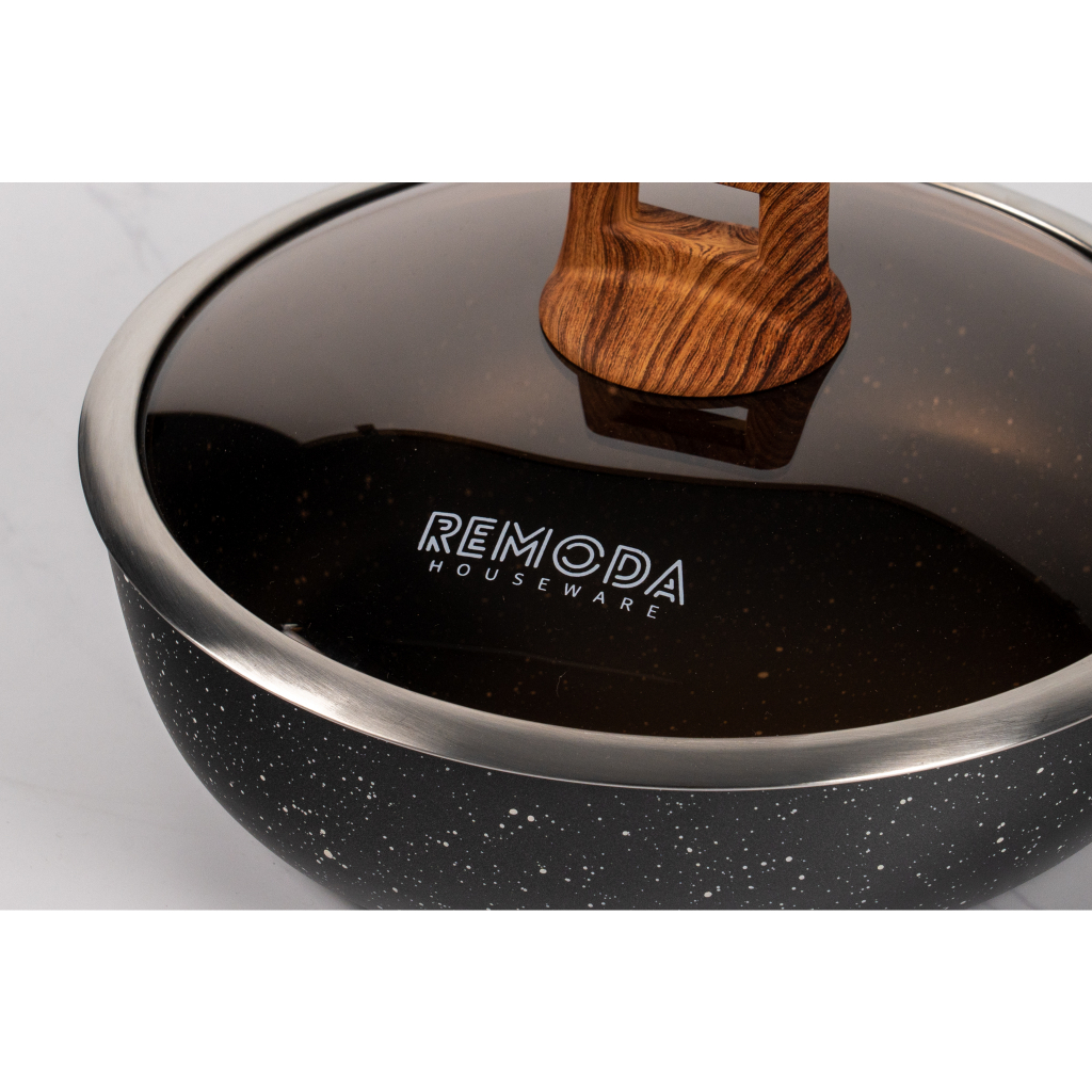 [Remoda] LEGACY SET Fry Pan / Sauce Pan Model Boat Induksi 26cm Anti Lengket &amp; Panci Steamer Multiguna Induksi 24cm Model Boat Anti Lengket 100% ORIGINAL