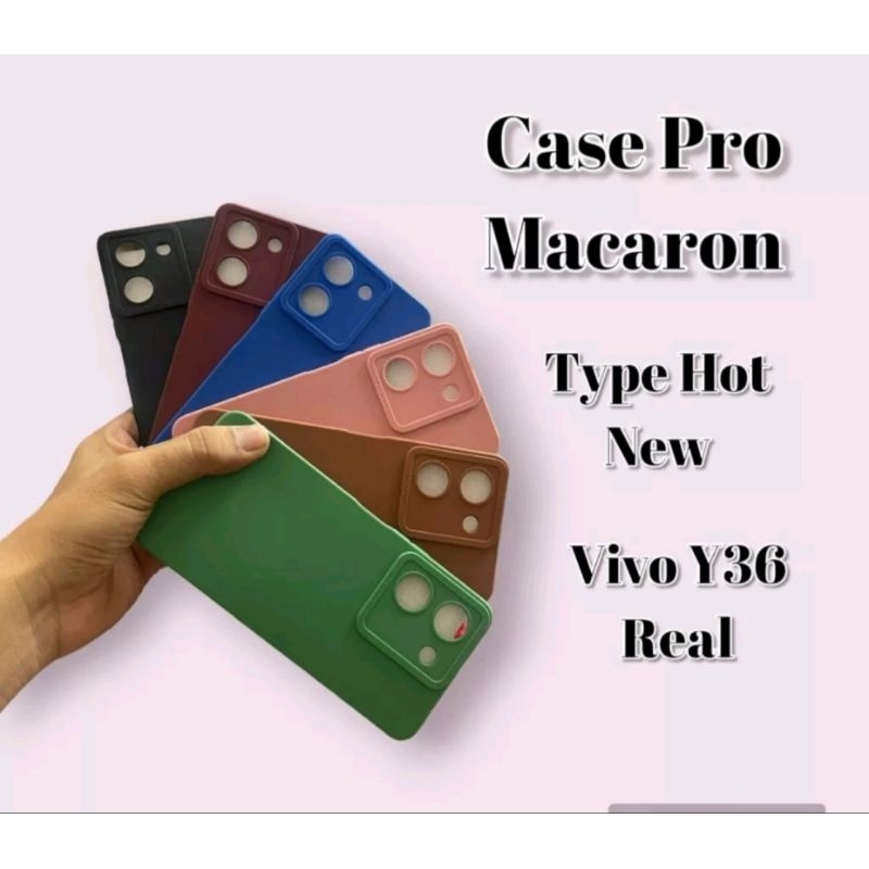 Silicon Macaron case pro camera Vivo Y36 New produk