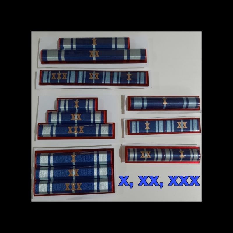 [NARARYA ID] Pita Tanda Jasa PNS ASN Satya Lencana Karya Satya X XX XXX Masa Bakti 10 20 30 Tahun