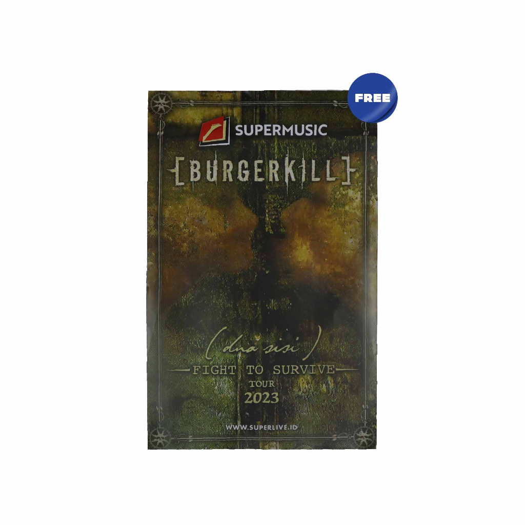 IML39 Original Burgerkill - Dua Sisi Bandana Kanvas Hitam