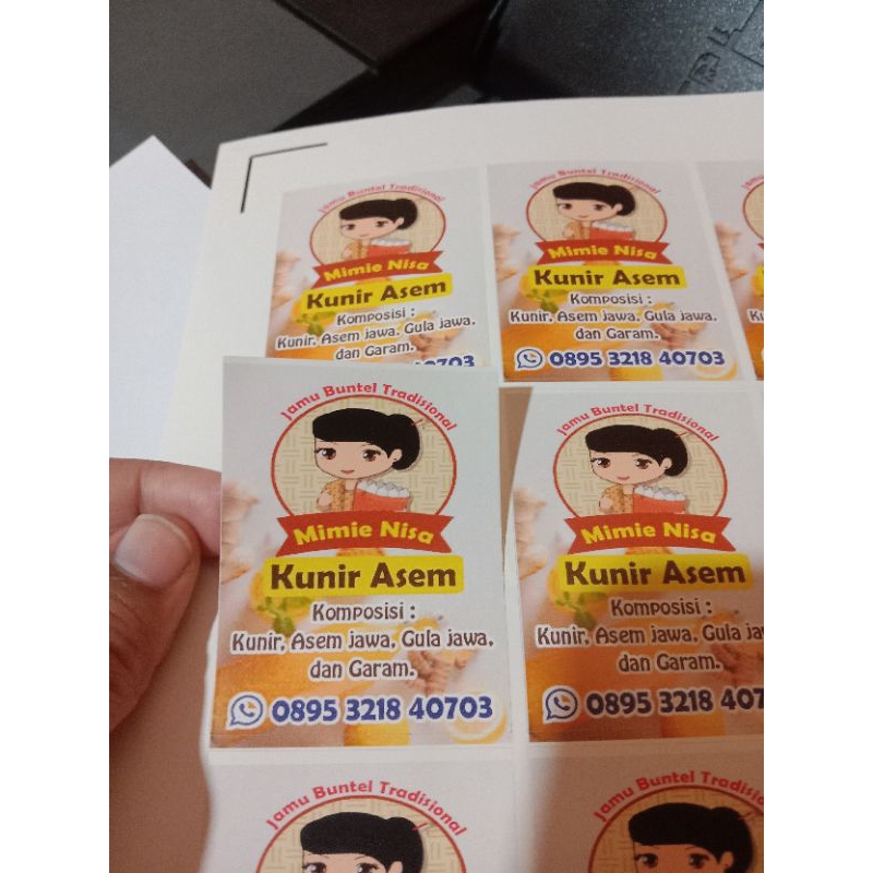 

stiker kromo A3 + cutting anti air/minyak