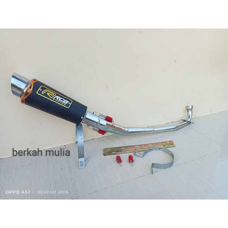 KNALPOT RACING RCB KARBON UNTUK SEMUA MOTOR ALL BEBEK JUPITER Z VEGA ZR VEGA R NEW SMASH