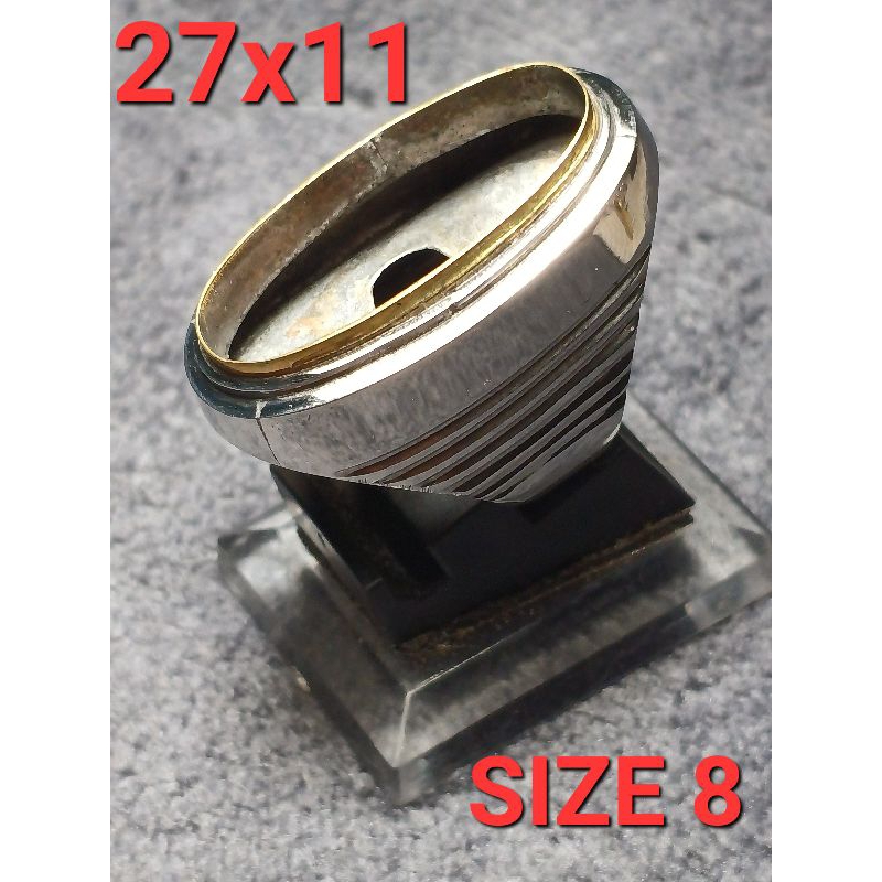 EMBAN RING MONEL HALUSAN 27X11 SIZE,8