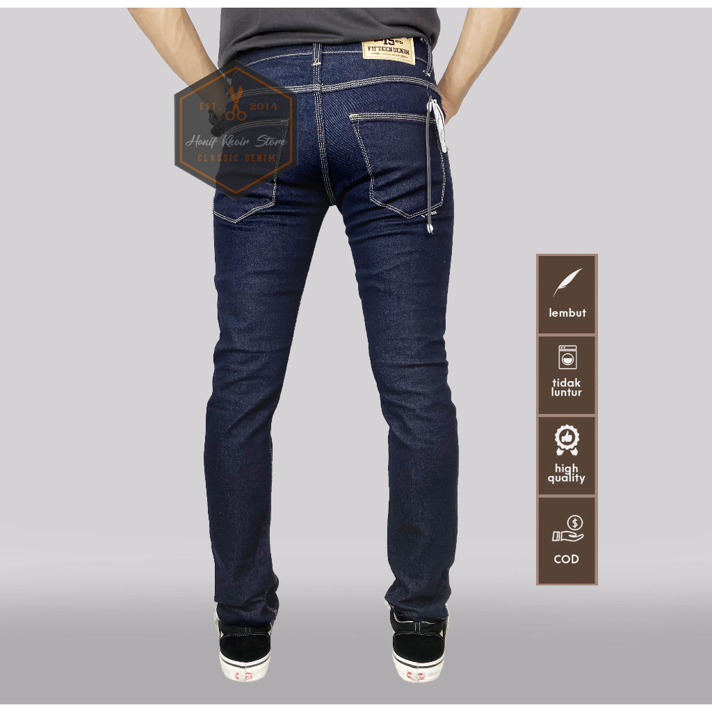 FIFTEEN DENIM TERLARIS CELANA JEANS SLIMFIT PRIA/COWO/COWOK MURAH DAN GROSIR GARMEN B'CREAM