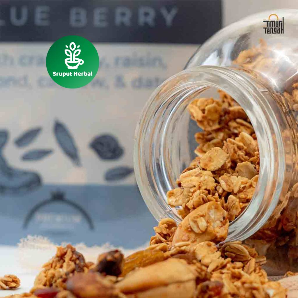 Timur Tengah Granola Rasa Dark Chocolate /Vanilla Honey/Blueberry 500 gr Sereal Makanan Sehat Sruput Herbal