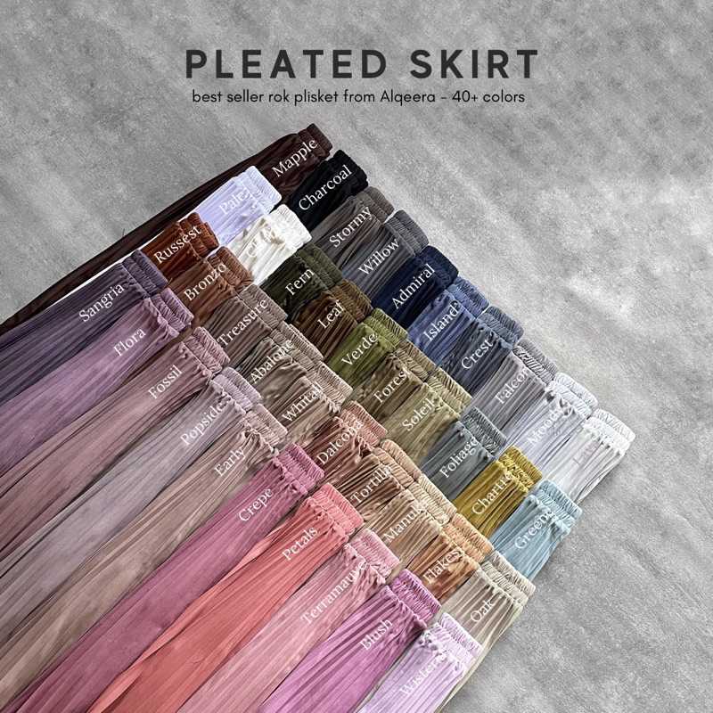 Pleated Skirt | Rok Plisket Premium | Alqeera