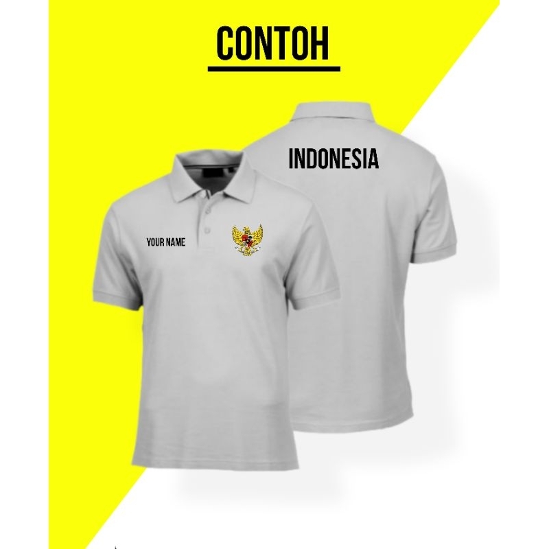 Baju Polo custom BORDIR Nama dan logo Perusahaan