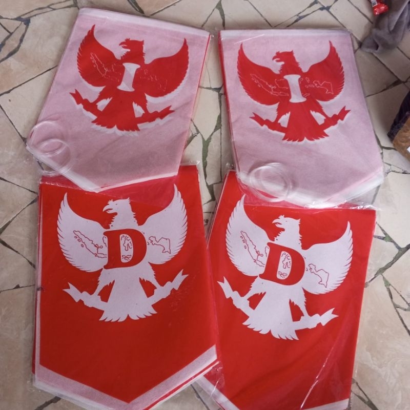 umbul Umbul / spanduk DIRGAHAYU INDONESIA 4m kain keras