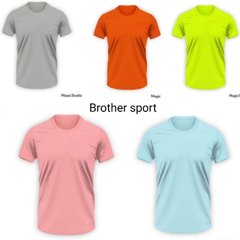 KAOS RUNNING BAJU POLOS KAOS GYM IMPORT KAOS RUNNING BAJU BOLAHRAGA PRIA DEWASA BAJU VOLI KAOS BADMI