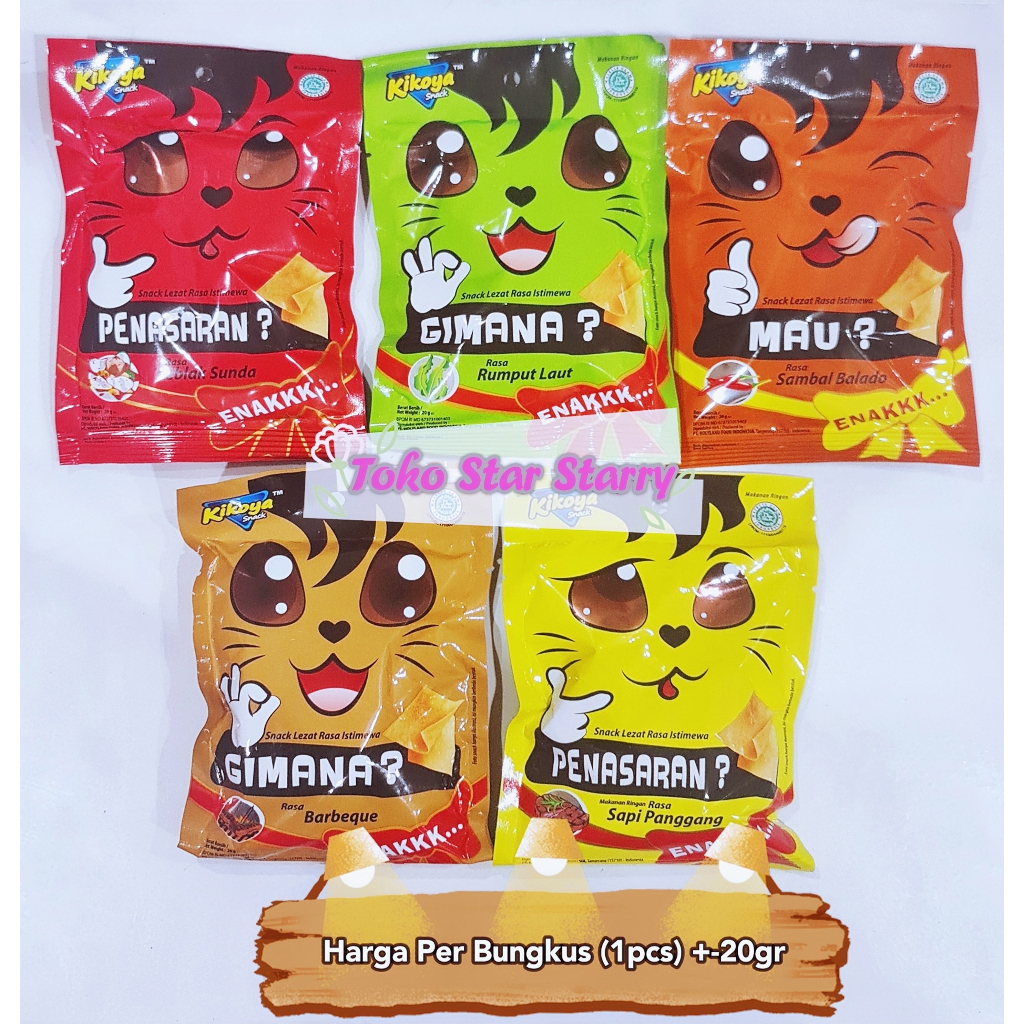 [Per Pcs] Aneka Snack Kikoya 20gr Snack Kentang Snack Kentang Yami Yami Snack Potakrez Brotatoz Yami