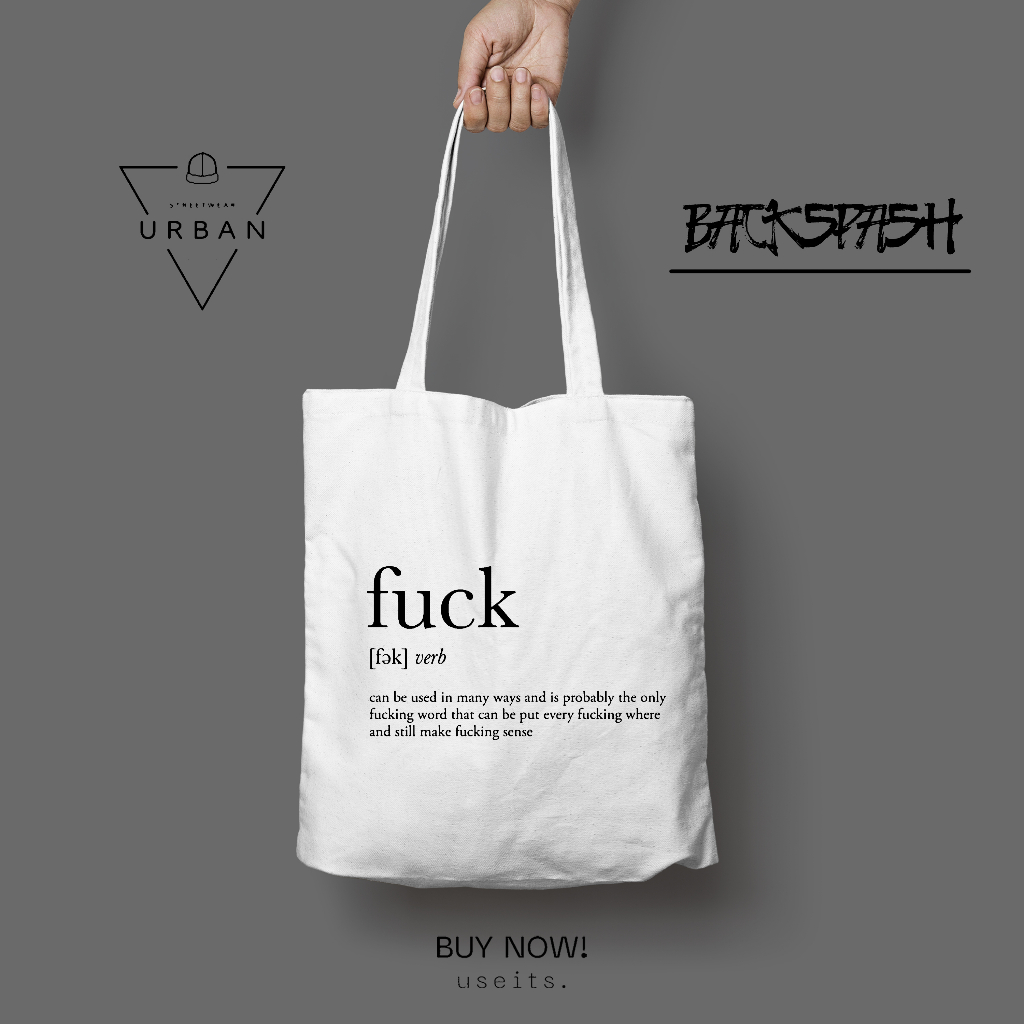 Totebag Tas Aesthetic Kata - Kata Custom Pria Wanita - Totebag Keren Lucu TPC