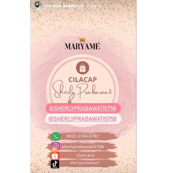 cream viral maryame beautee (original) reseler resmi cilacap