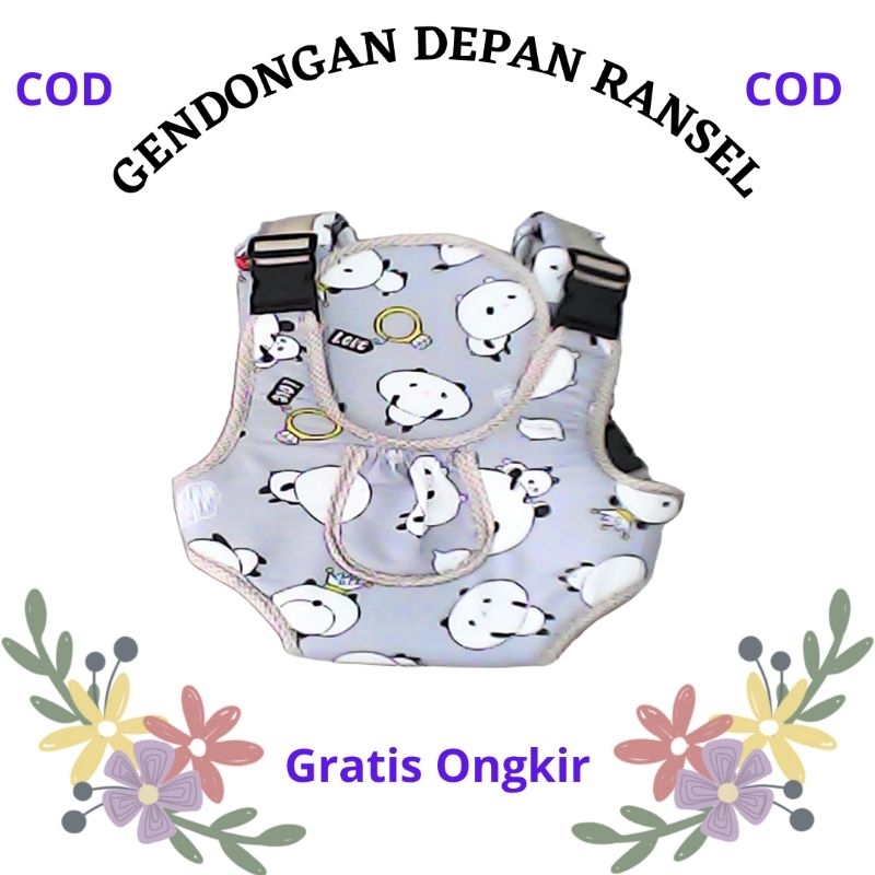 Gendongan depan ransel / gendongan ransel / gendongan depan karakter / gendongan bayi / gendongan ransel motif