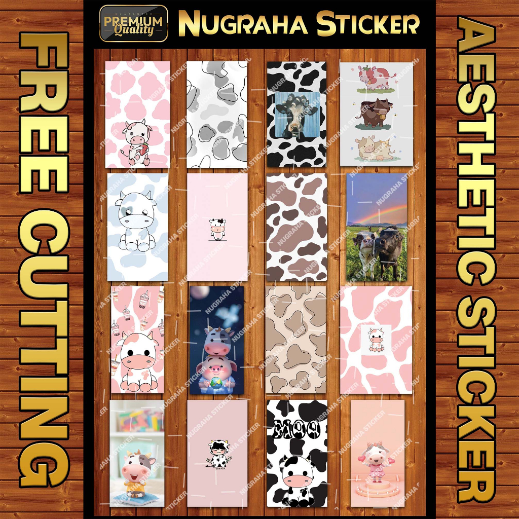 

(128 PCS) Sticker Cute Cow Aesthetic