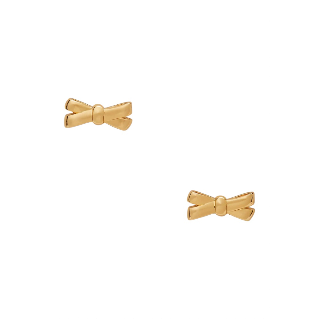 KATE SPADE Double Bow Studs Gold