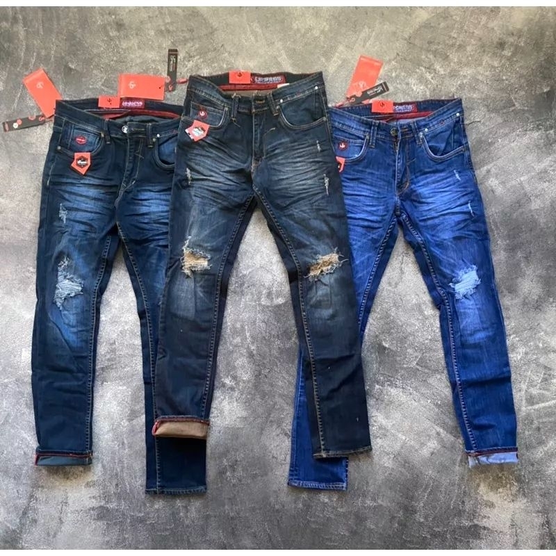 celana panjang jeans sobek lutut premium UPGRESS