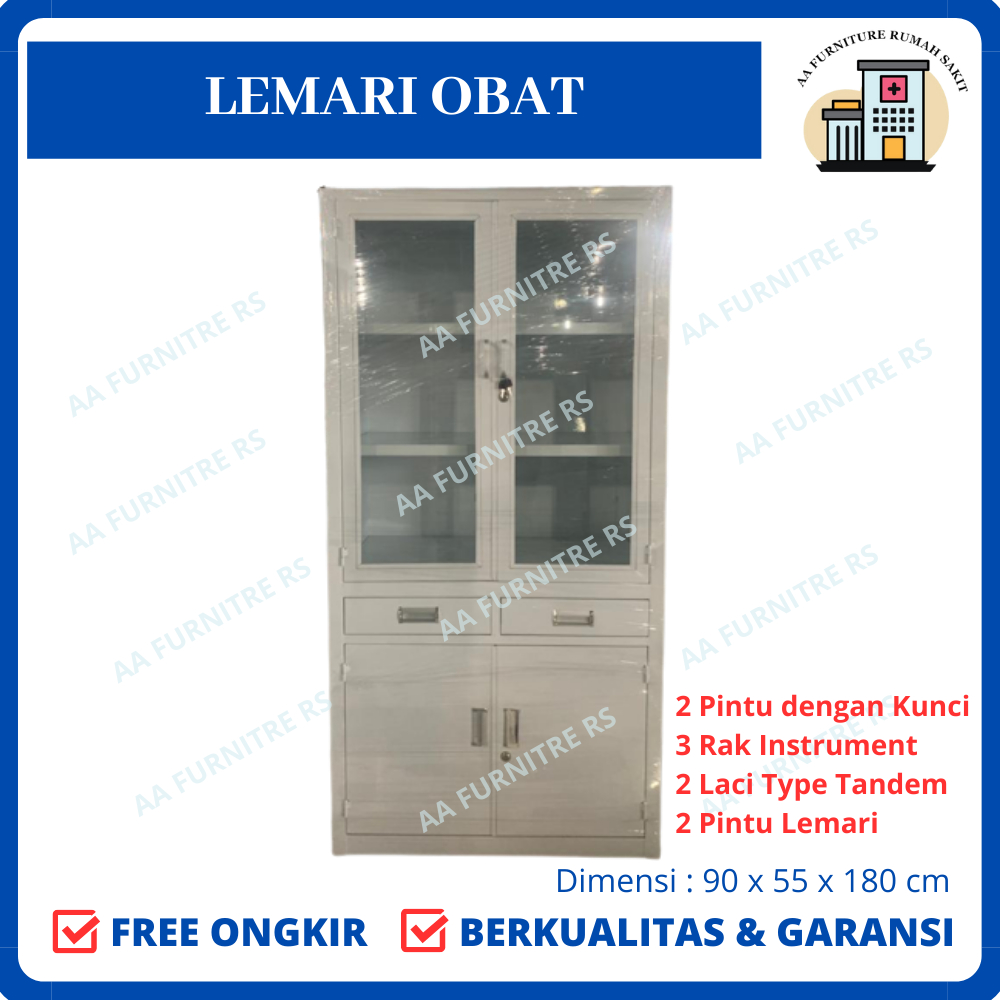 Lemari Obat 2 Pintu Plus Laci Lemari Obat 2 Pintu Type Advance Lemari Obat 2 Pintu 2 Laci