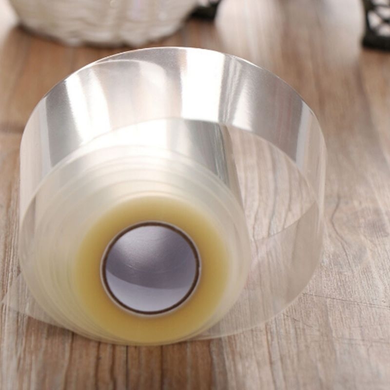 10cm x 10meter Plastik Opp tipis lemas (BUKAN MIKA) lentur bening pinggiran tiramisu cake