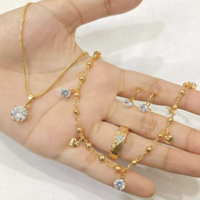 1 set Perhiasan Emas 24k berat 10gram