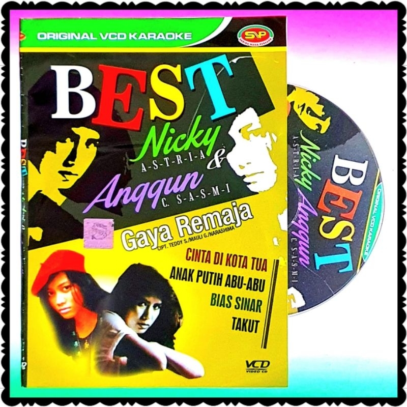 KASET ORIGINAL VIDEO MUSIK LAGU KARAOKE SLOW ROCK DUET NICKY ASTRIA DAN ANGGUN-VOCAL ON OF AKTIF