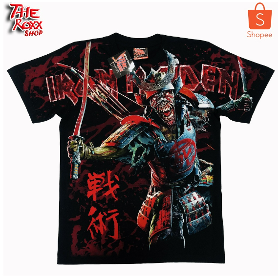 KAOS BAND BOOTLEG FANMADE THE ROXX THE MAXX DISCHARGE ALL OVER PRINTAOP IRON MAIDEN SAMURAI BARU