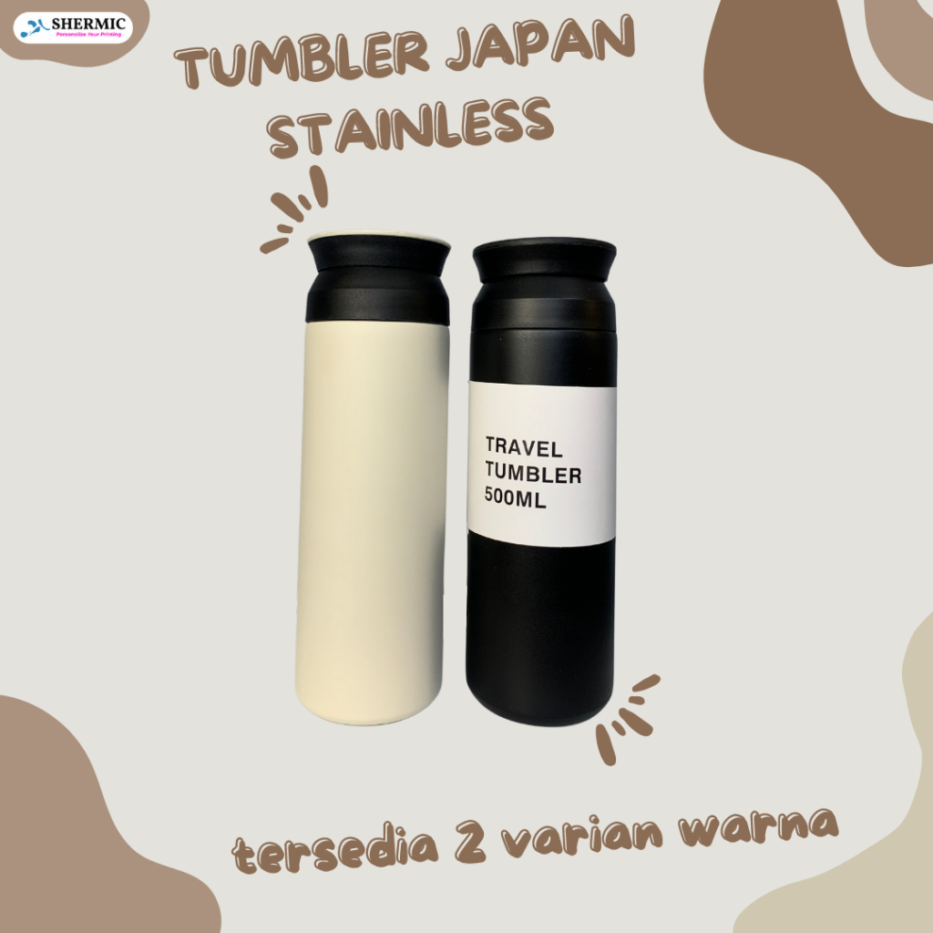 Cetak Custom Print UV Tumbler Botol Termos Tokyo Japan  Stainless Design Bebas Gambar suka suka