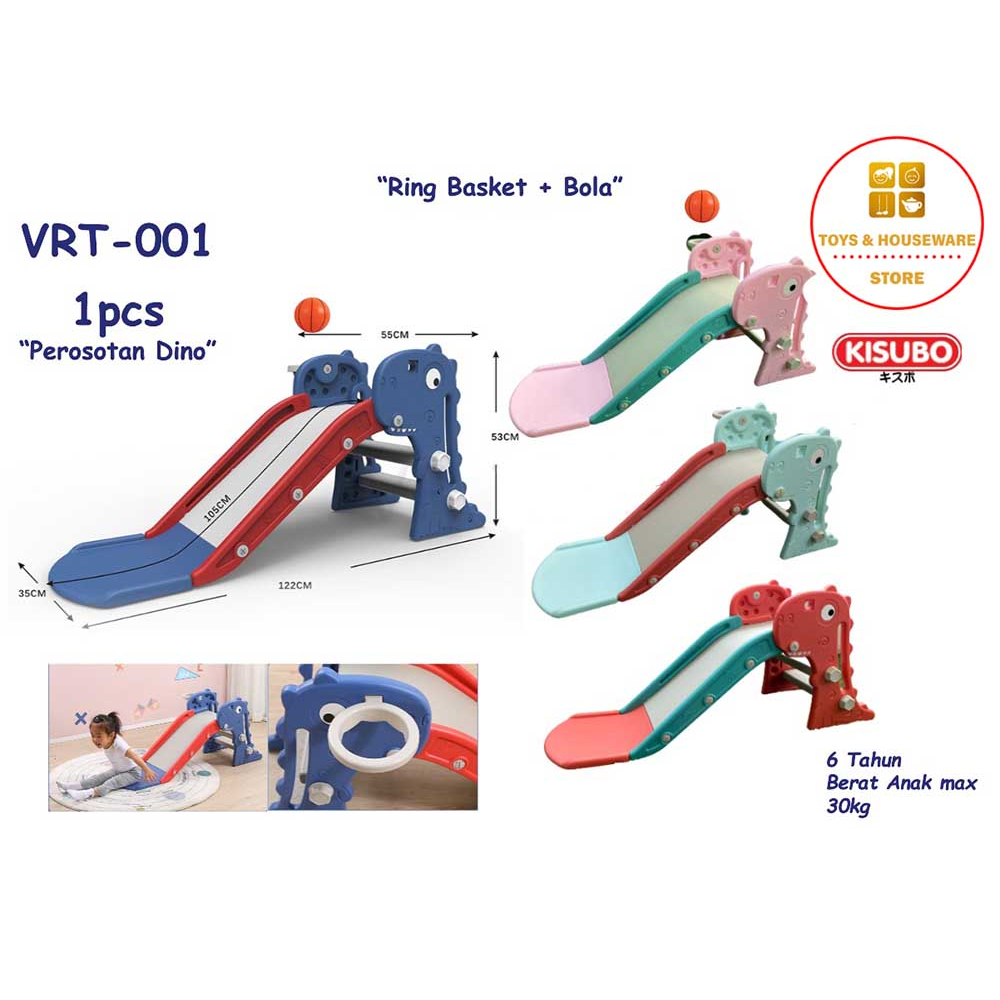 Perosotan Anak + Ring Basket 2 in 1 Kisubo Karakter Baby Dino VRT001