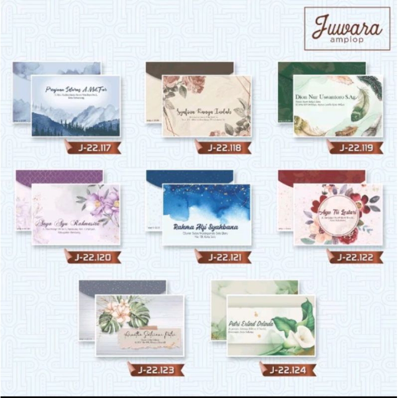 

amplop juwara kecil uang lipat free cetak nama dan alamat (1box isi 50pcs) udah sama perekat