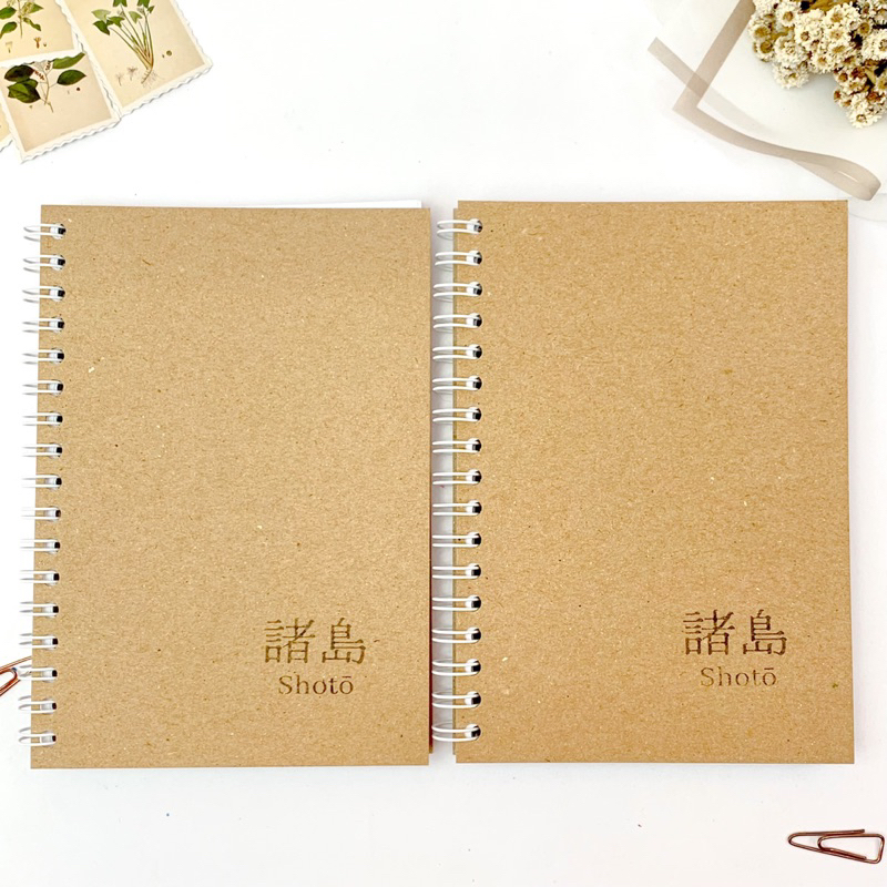 Note book A6 Vintage Aesthetic Shoto / Sketchbook / Notebook Cover Hitam/ Cover Kraft( 50 lembar/100