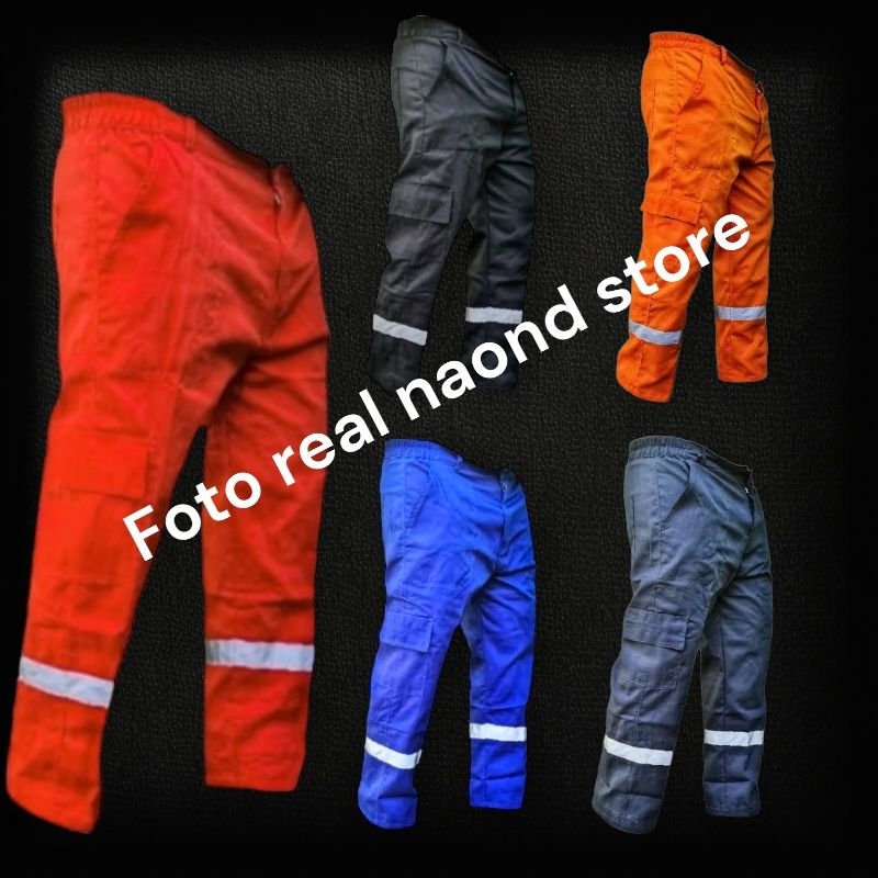 Celana Kerja Wearpack Sapety - Celana Setelan Katelpak-Celana Damkar-Celan Bengkel