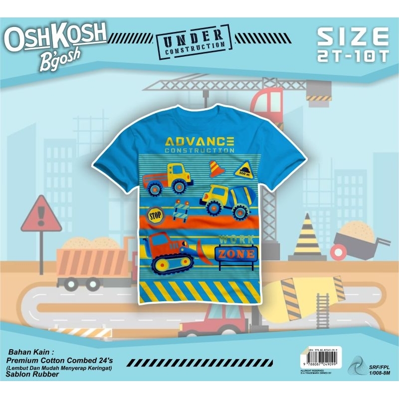 Kaos Anak Lengan Pendek 2-10T