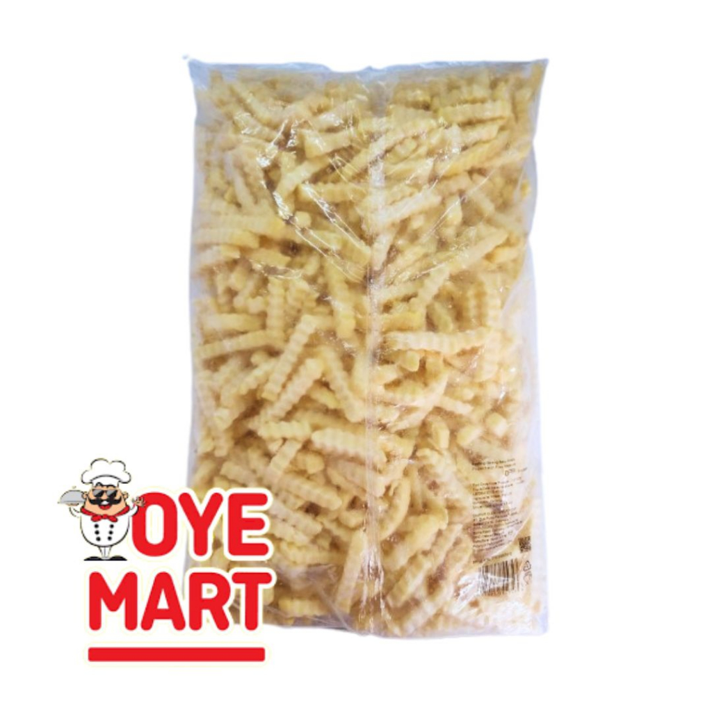 BARTS CRINKLE CUT 2,5 KG TRANSPARAN PACK/KENTANG IMPORT BELGIA