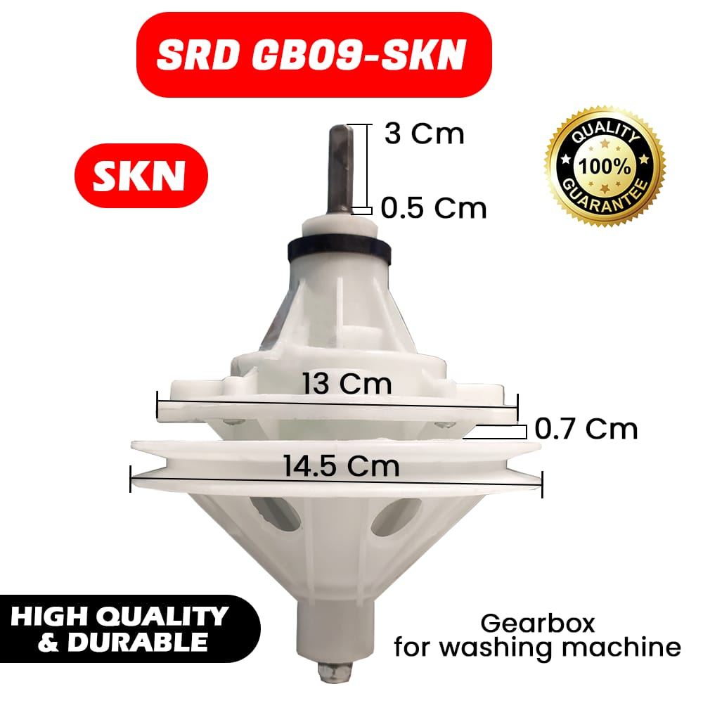 GEARBOX GIRBOK Mesin Cuci SANKEN 2 Tabung pully AS KOTAK