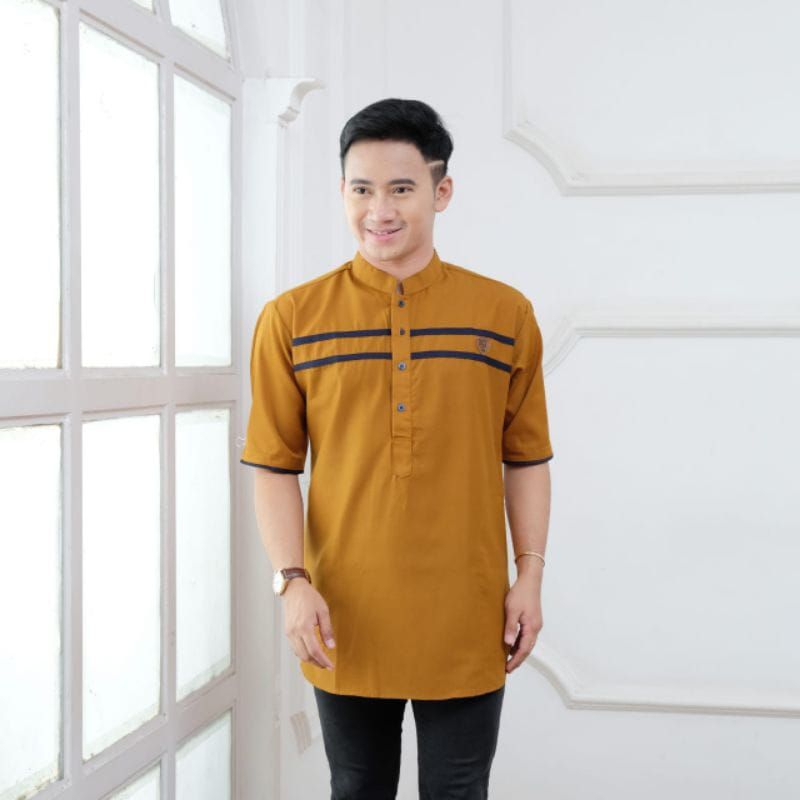 Baju Koko Pria Dewasa Lengan Pendek Terbaru | Baju Koko Muslim Lengan Pendek Kekinian | Baju Koko Ku