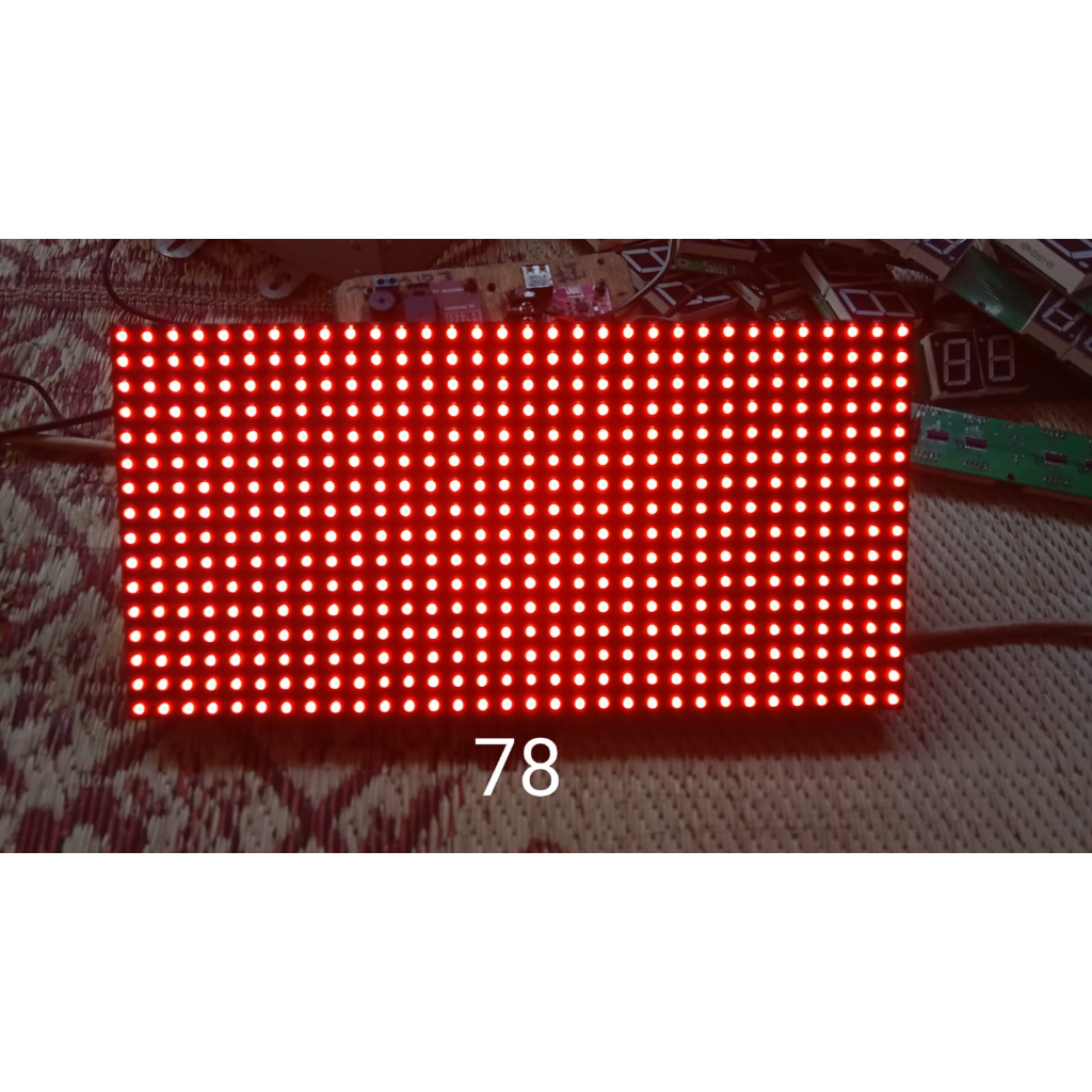 panel p10 led merah outdor second