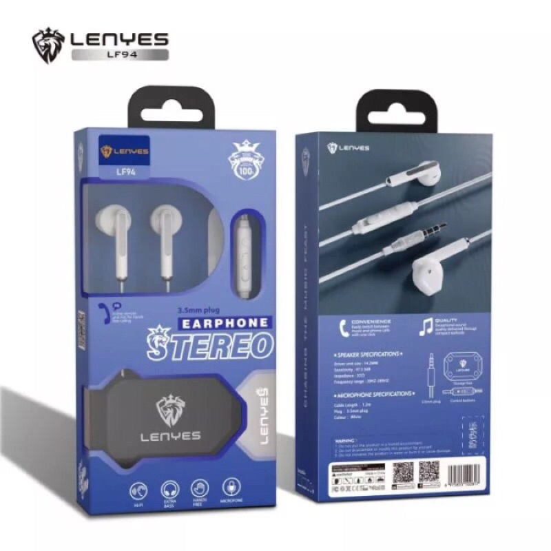 Headset handsfree Lenyes LF-94 Stereo Extra Bass Hifi Microphone - headset LF 94
