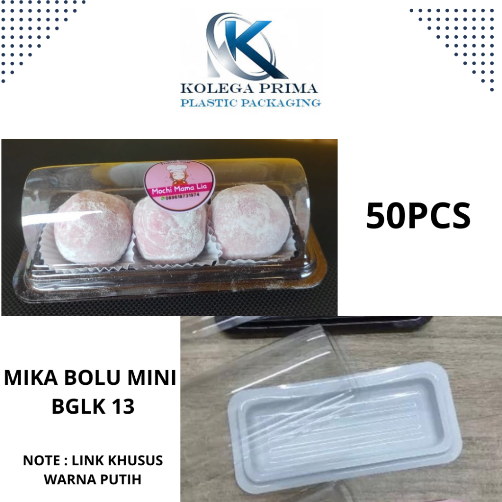 MIKA BOLU GULUNG MINI 13CM PUTIH/ MIKA MOCHI MINI/ BGLK 13/ MIKA BOLU MURAH ISI 50PCS