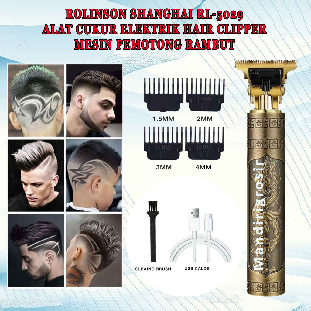 Hair Clipper Trimmer * Rolinson Shanghai * Alat Cukur Multifungsi * RL-5029