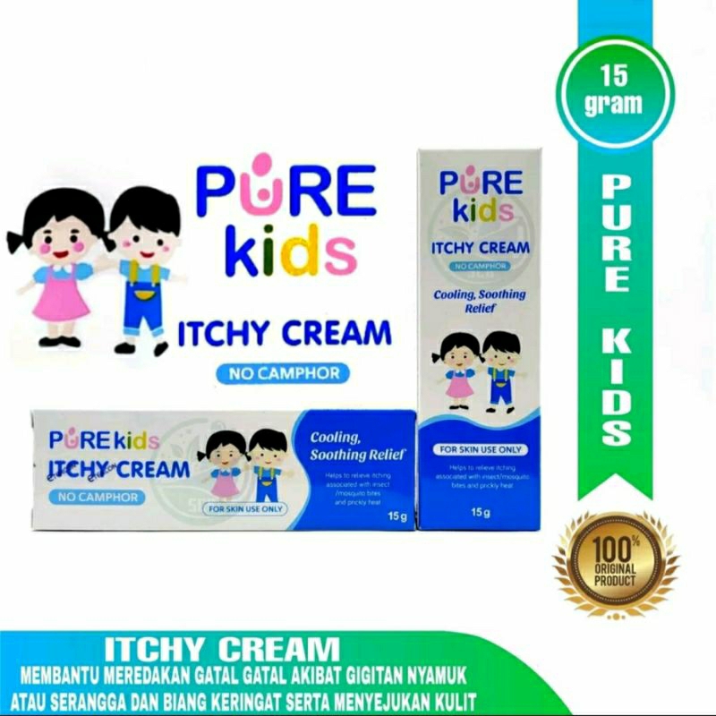 Pure Kids Itchy Cream Baby Krim Gatal 15gr PureBB