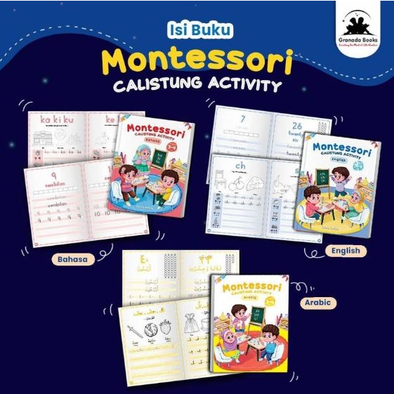 Buku Anak Montessori Calistung Activity 3-4 thn (English)